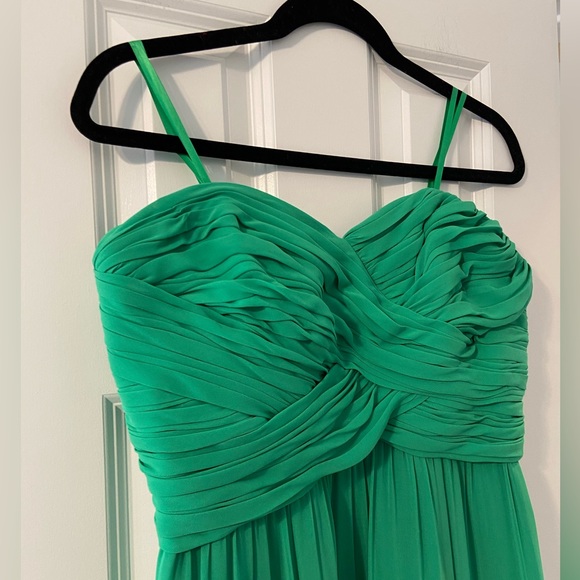 Ralph Lauren Green Strapless Floor-Length Dress - 14P - Picture 2 of 7